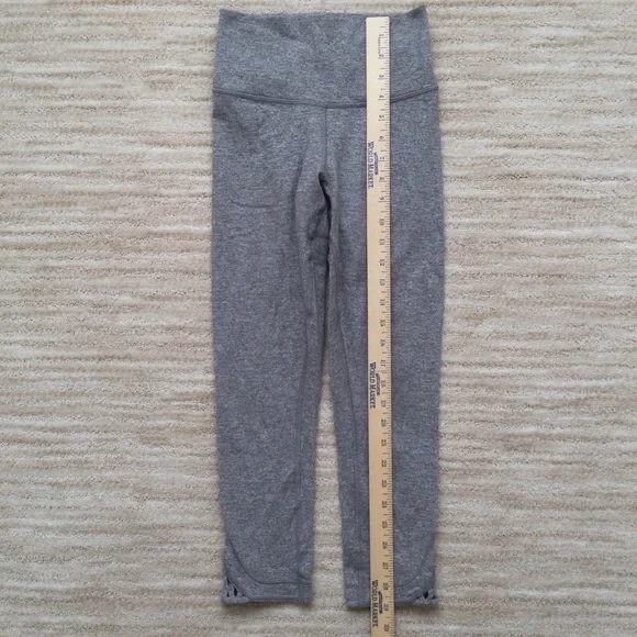 Lululemon True Self Crop II Legging Heathered Slate Size 4 - Picture 13 of 16